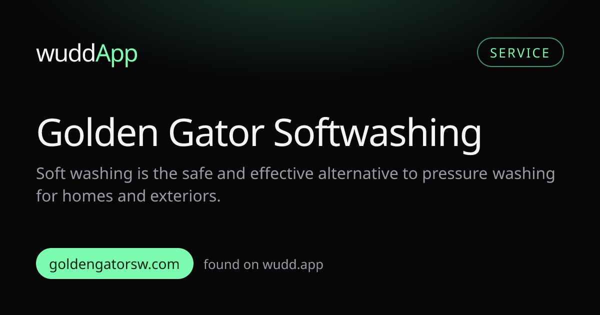 Share card for Golden Gator Softwashing