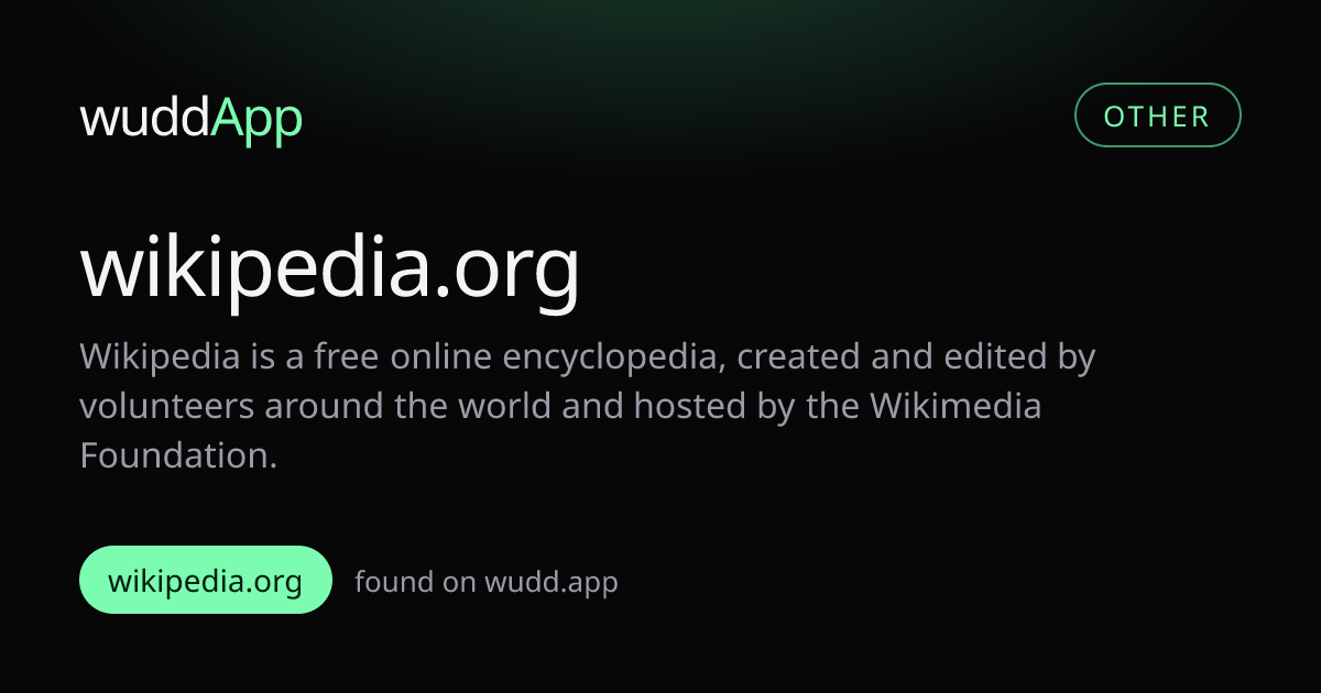 Share card for wikipedia.org
